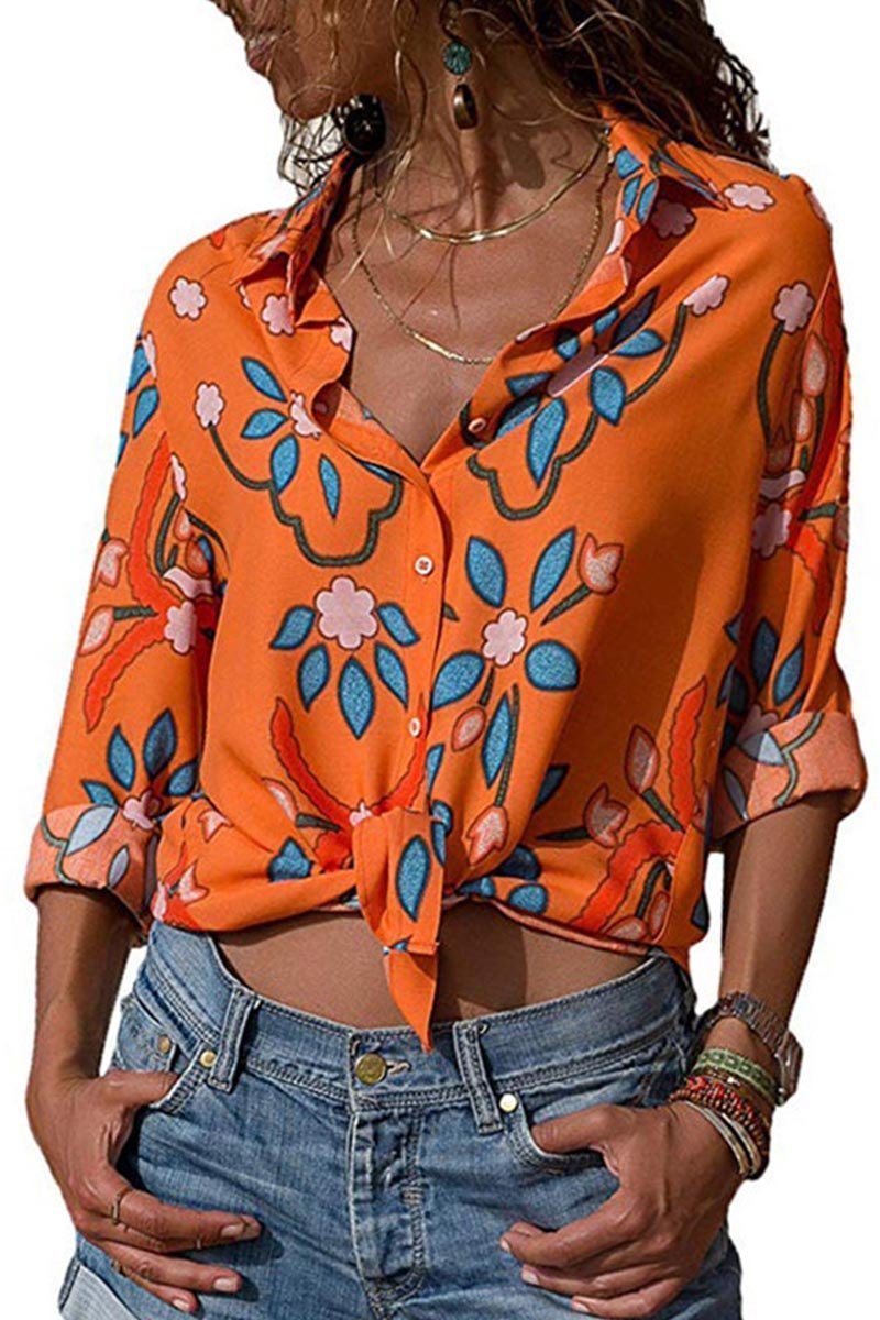 Casual Floral Shirt(4 Colors)