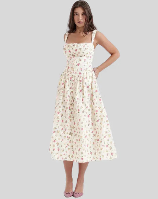 Vestido midi ajustado para mujer | Ideal para primavera/verano