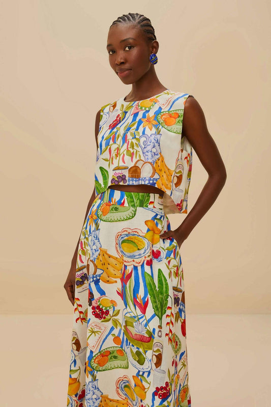 Conjunto de falda de color frutal Holiday Joy