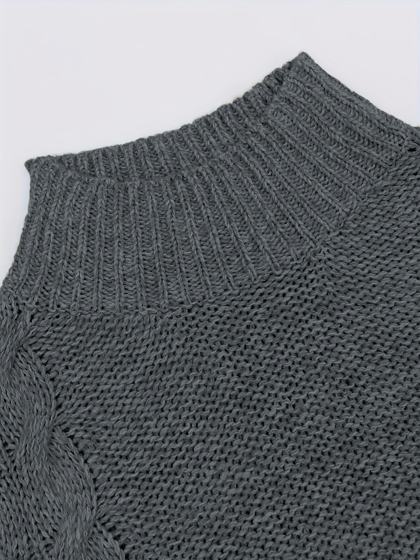 Jersey de cuello alto con estampado torcido para mujer | Ideal para otoño/invierno