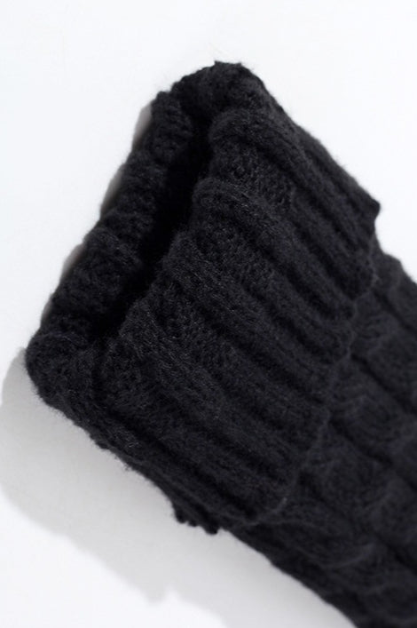 Cable Knit Chunky Slouchy Boot Leg Warmers