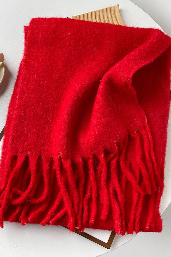 Wool Blend Blush Pink Scarf