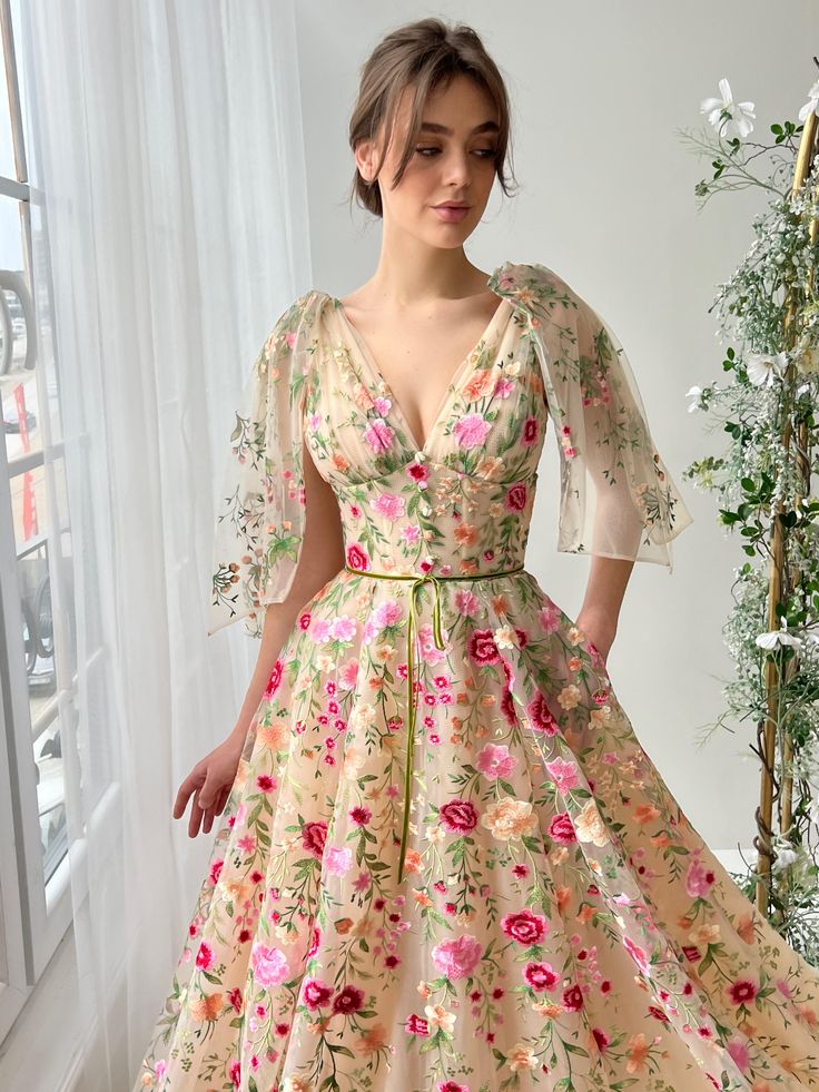 Elspeth Floral Gown