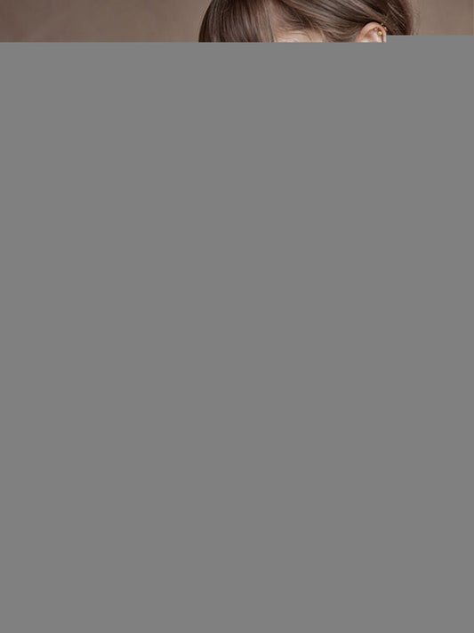 Retro V Neck Knit T-shirt-Green