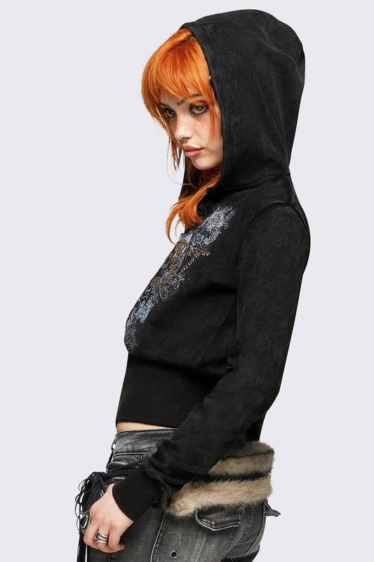 Street Style Color Block Hooded Hoodie