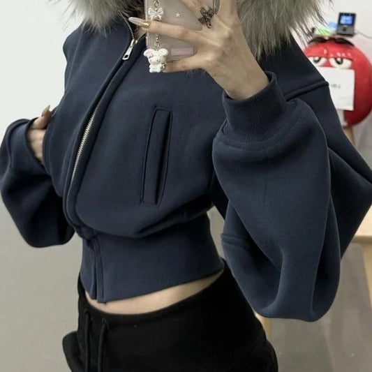 Faux Fur Hooded Jacket