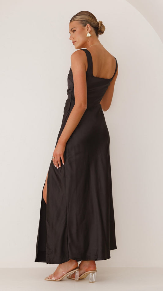 Vestido largo Alaria - Negro