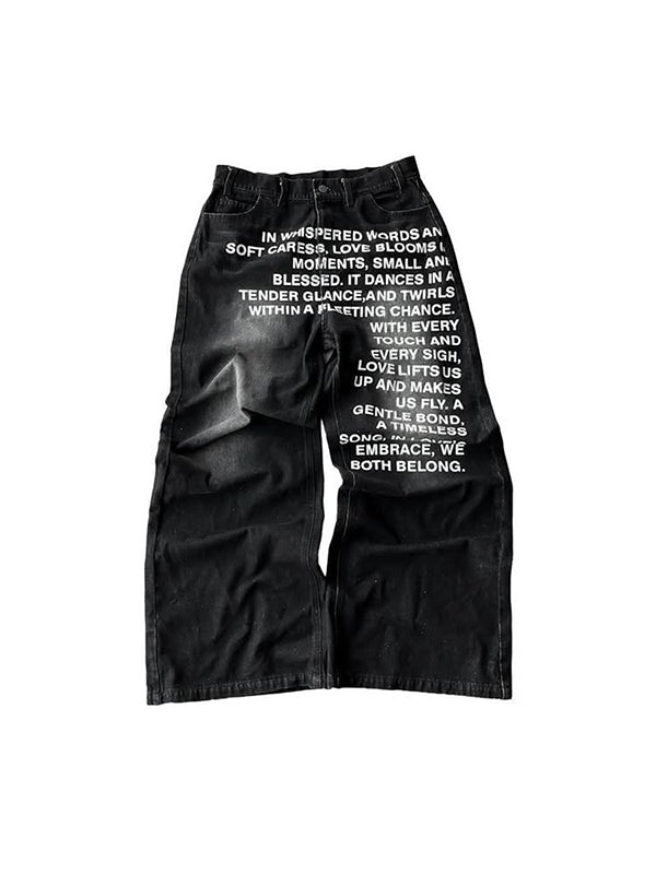 American Retro Hip Hop Boyfriend Jeans