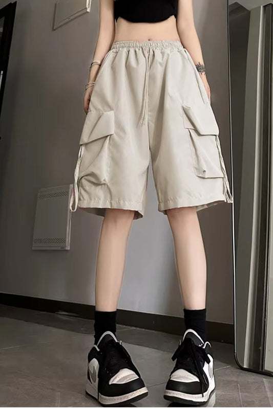 Casual Big Cargo Pockets Basic Shorts Pants