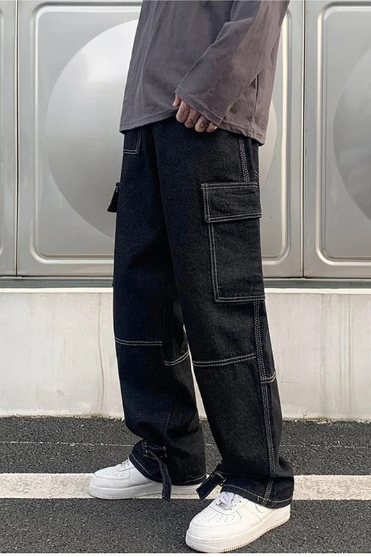 Casual Hip Hop Skateboard Men Jeans Pants