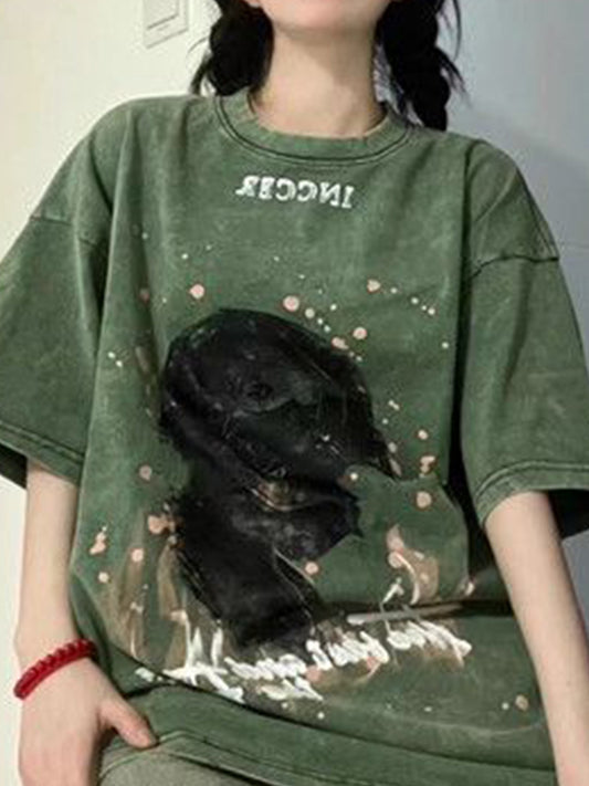 Vintage Oversized Short Sleeve Tee