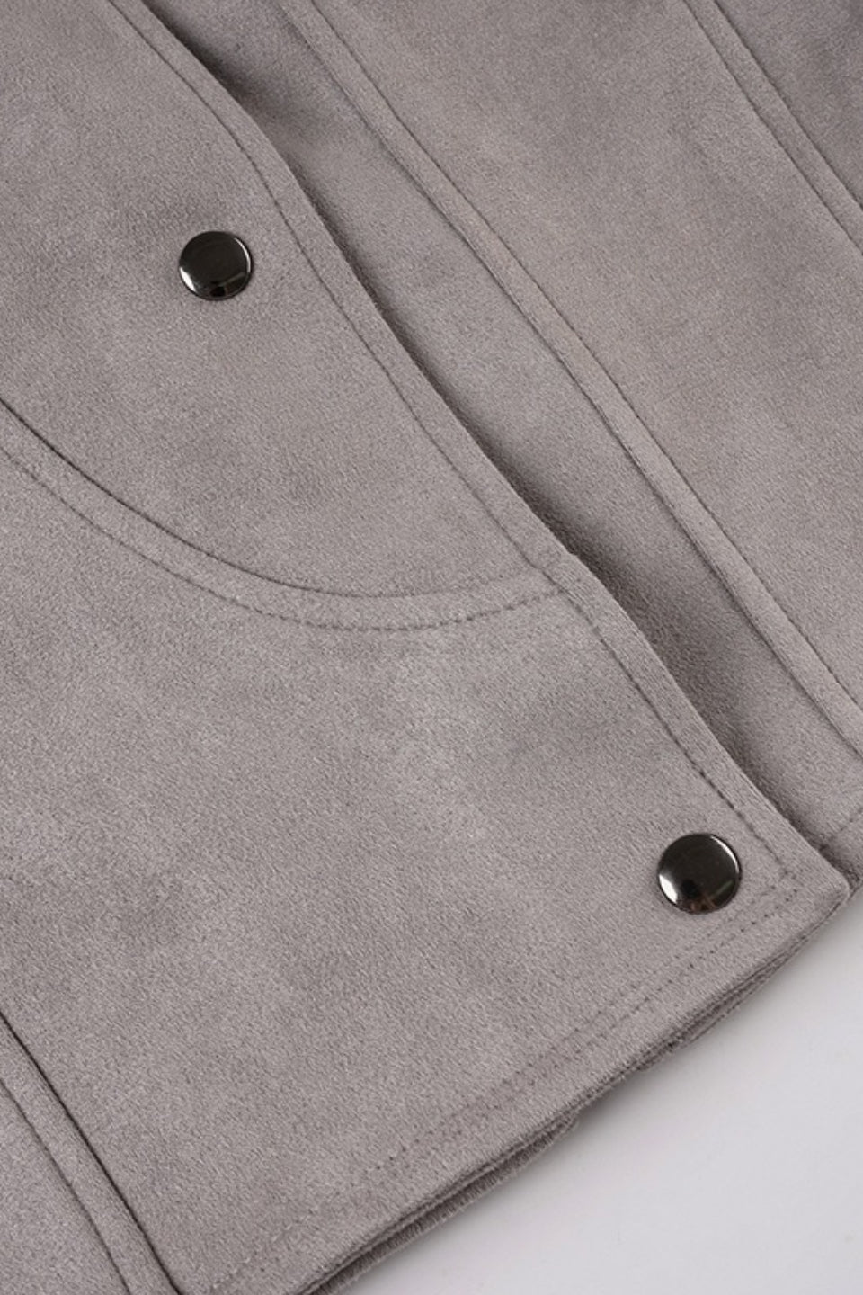 Edgy Cropped Suede Biker Jacket