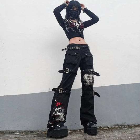 Print Street Style Pants