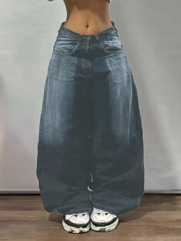 European American Street Hip-Hop Boyfriend Jeans