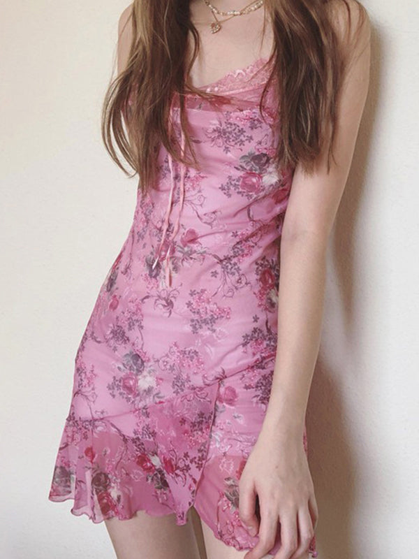 Teenage Sweet Style Bow Mini Dress