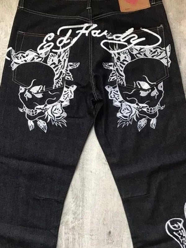 Retro Hip Hop Baggy Punk Boyfriend Jeans