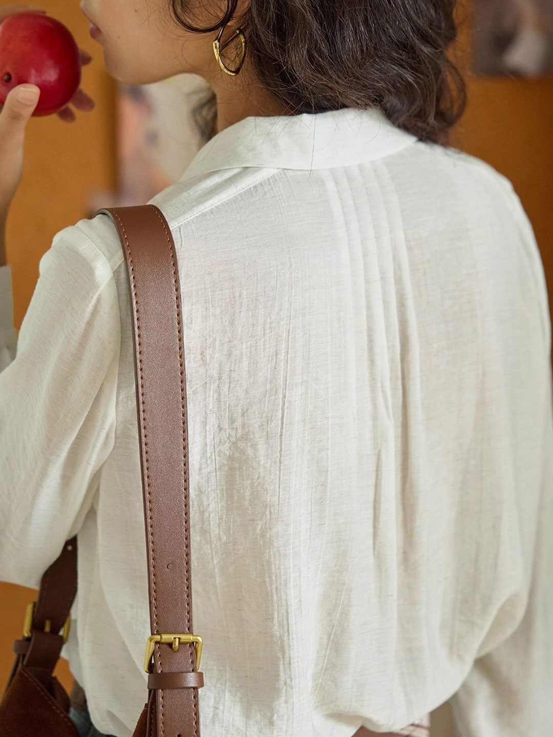 Zoe Vintage V-Neck Lace Shirt