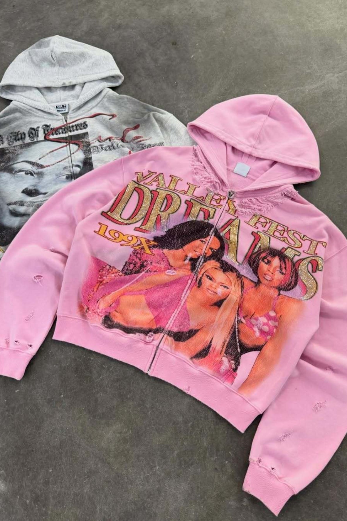 High Street Vintage Zip Hoodie