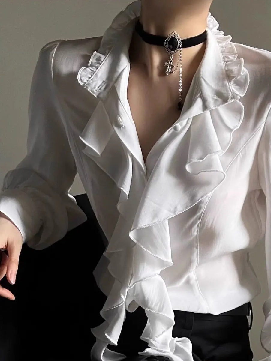 Victorian Style Ruffle Blouse