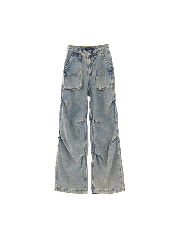 High waisted slimming versatile Cargo Jeans