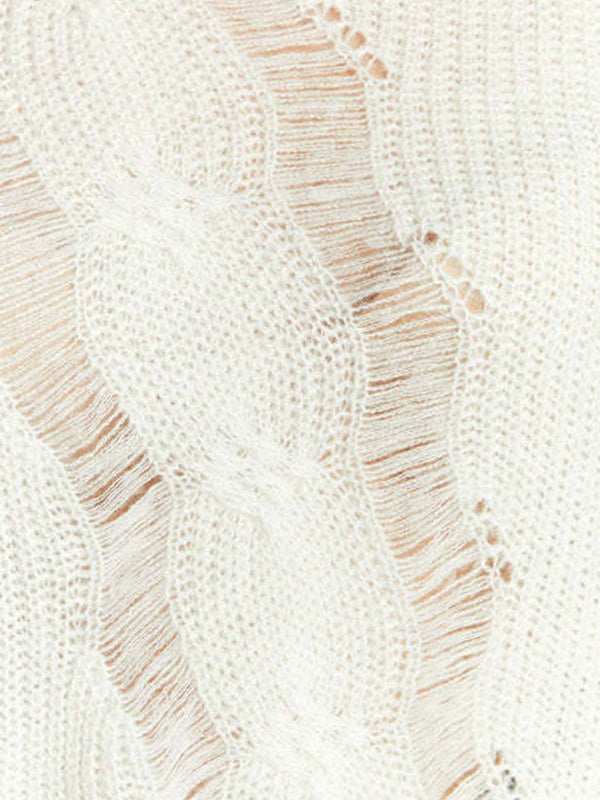 Cutout Baggy Knit Sweater