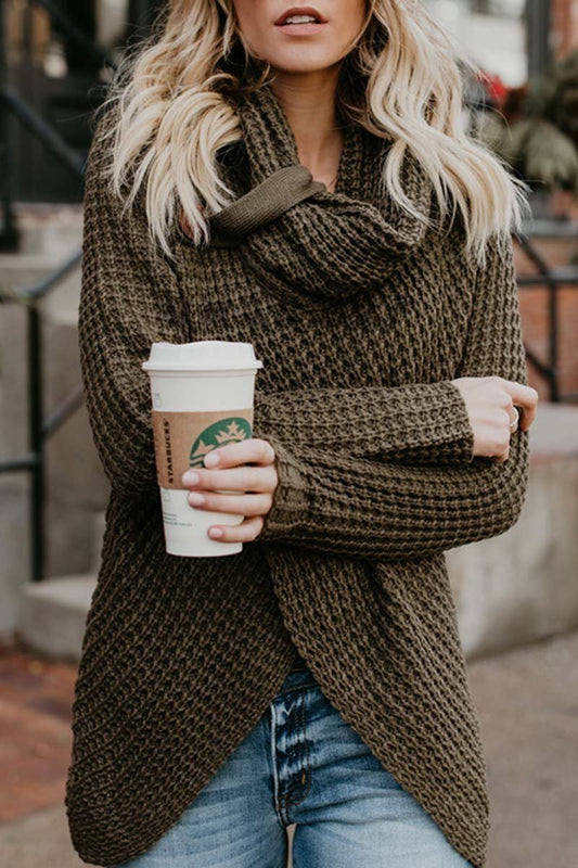 Irregular Winter Shawl Sweater(5 Colors)