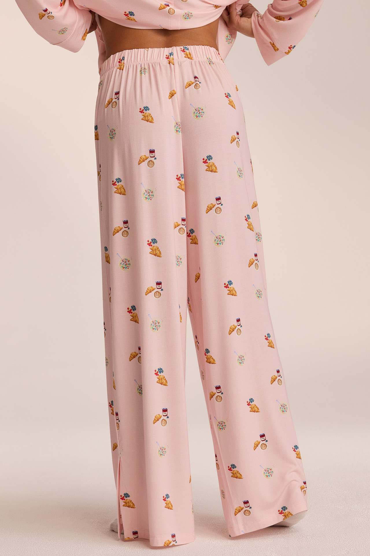 Conjunto de pijama con estampado de comida