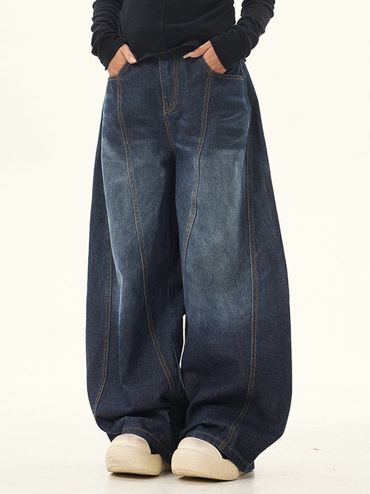 Oversize Structured Scimitar Jeans