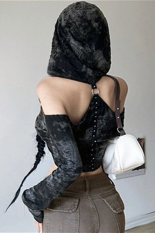 Slim Fit Cut Out Backless Crop Top