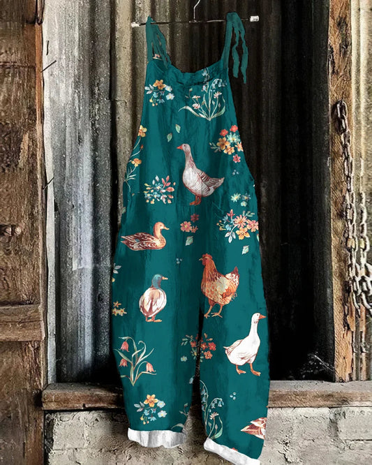 Women's Classic Sleeveless Animal Print Jumpsuit | Ideal for Spring/Summer