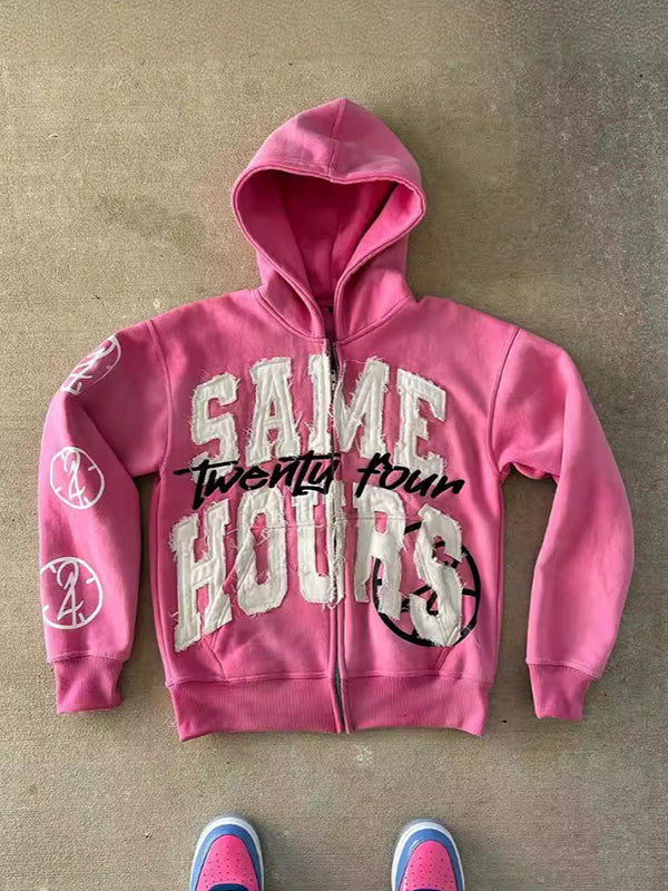 Printed Oversized Hoodie