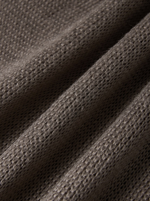 Mohair Solid Lantern Sleeve Baggy Cardigan