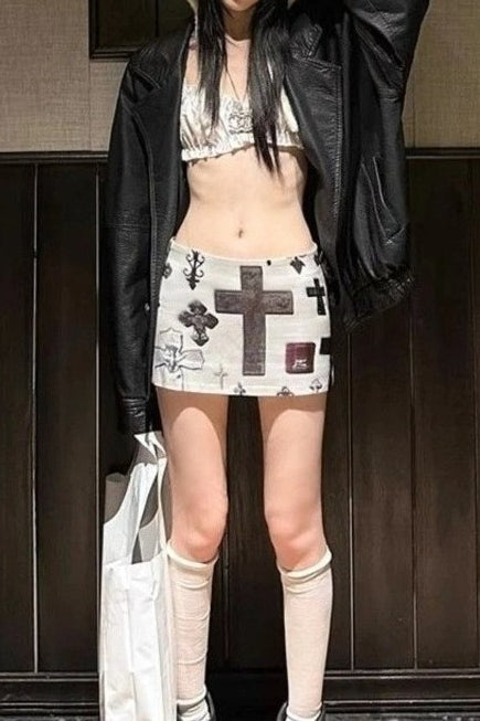 Streetwear Hip Hop Punk Short Skirt