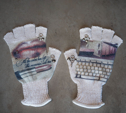 Emo Stretch Knitted Fingerless gloves