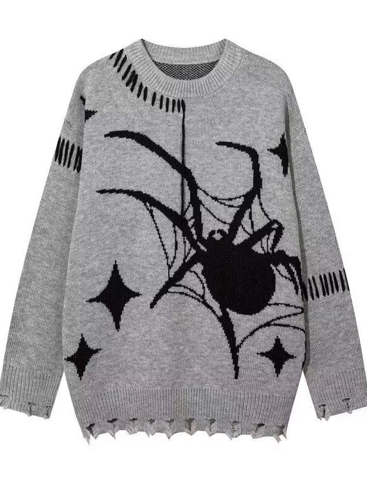 Vintage Distressed Punk Slouchy Knit Sweater