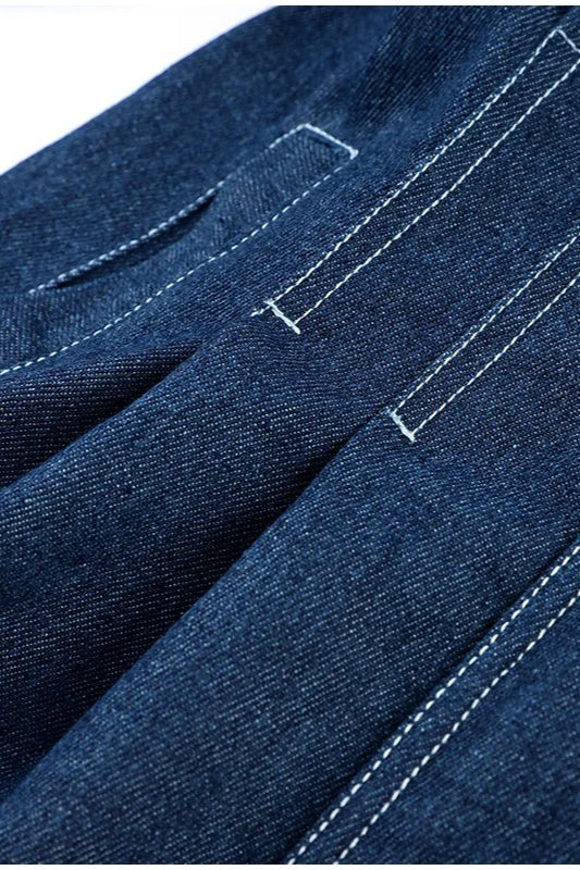Washed Denim Slim Shirt Jacket