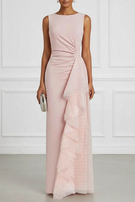 Aurelia Elegant Asymmetric Pleated Dress