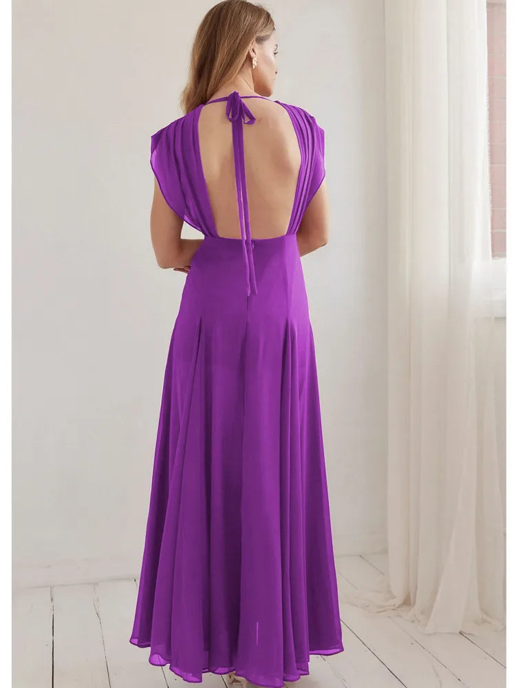 Elegant Sleeveless Bodycon Slit Party Evening Dress Women Sexy Deep V Backless Long Dress Autumn Winter Vestido