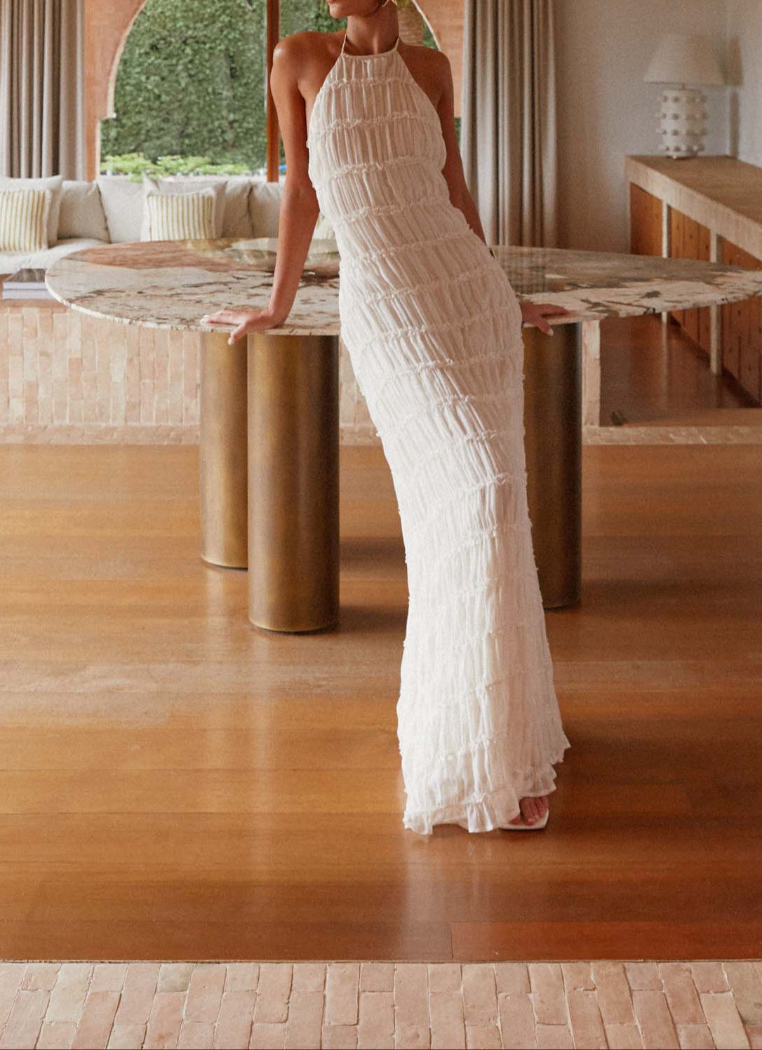 Abril Maxi Dress - Ivory