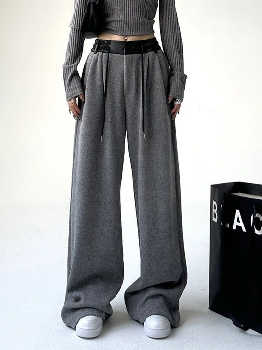 Autumn Winter New Harajuku Streetwear Casual High Waist Sweatpants