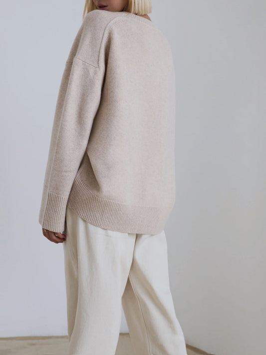 Skye Knit Set – Soft Crewneck Sweater & Pleated Skirt