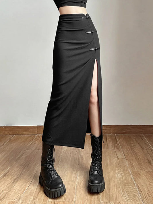 Sexy Split Casual All-Match Hot Street Outing Skirt