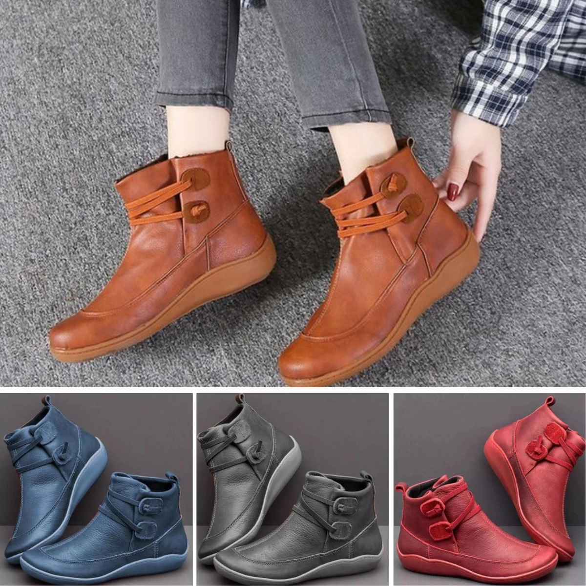 Flat Ankle Boots for Women | Eco-Friendly Materials