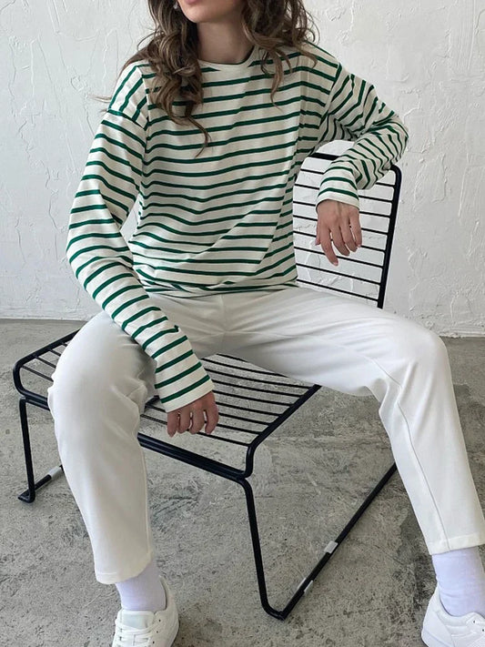 Cotton Spring Fashion Trend Casual O Neck Women's Tops 2025 T-shirt