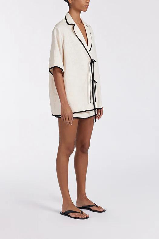 Conjunto de falda color crema noir