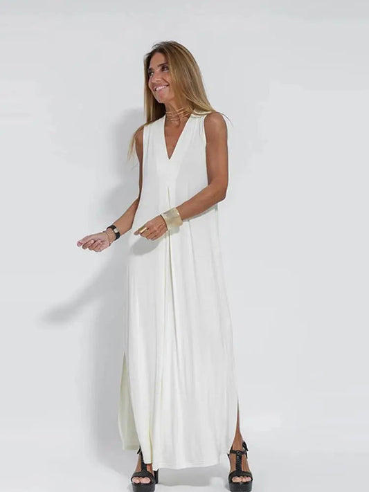 Angeline - Vestido largo - Casual - Estilo formal ligero - Ideal para el verano