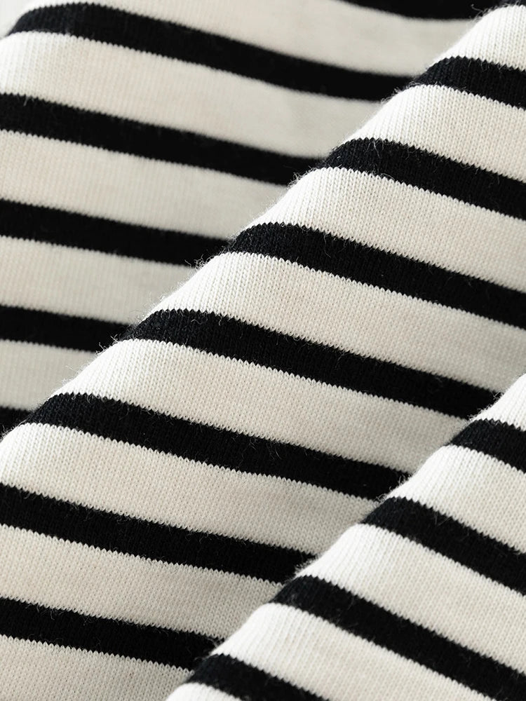FashionSierra - Women Polo Neck Color Stripe Casual Summer Short Sleeve T-shirt