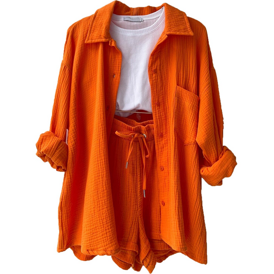 Freesia - Soft Cotton Cardigan Set for Women