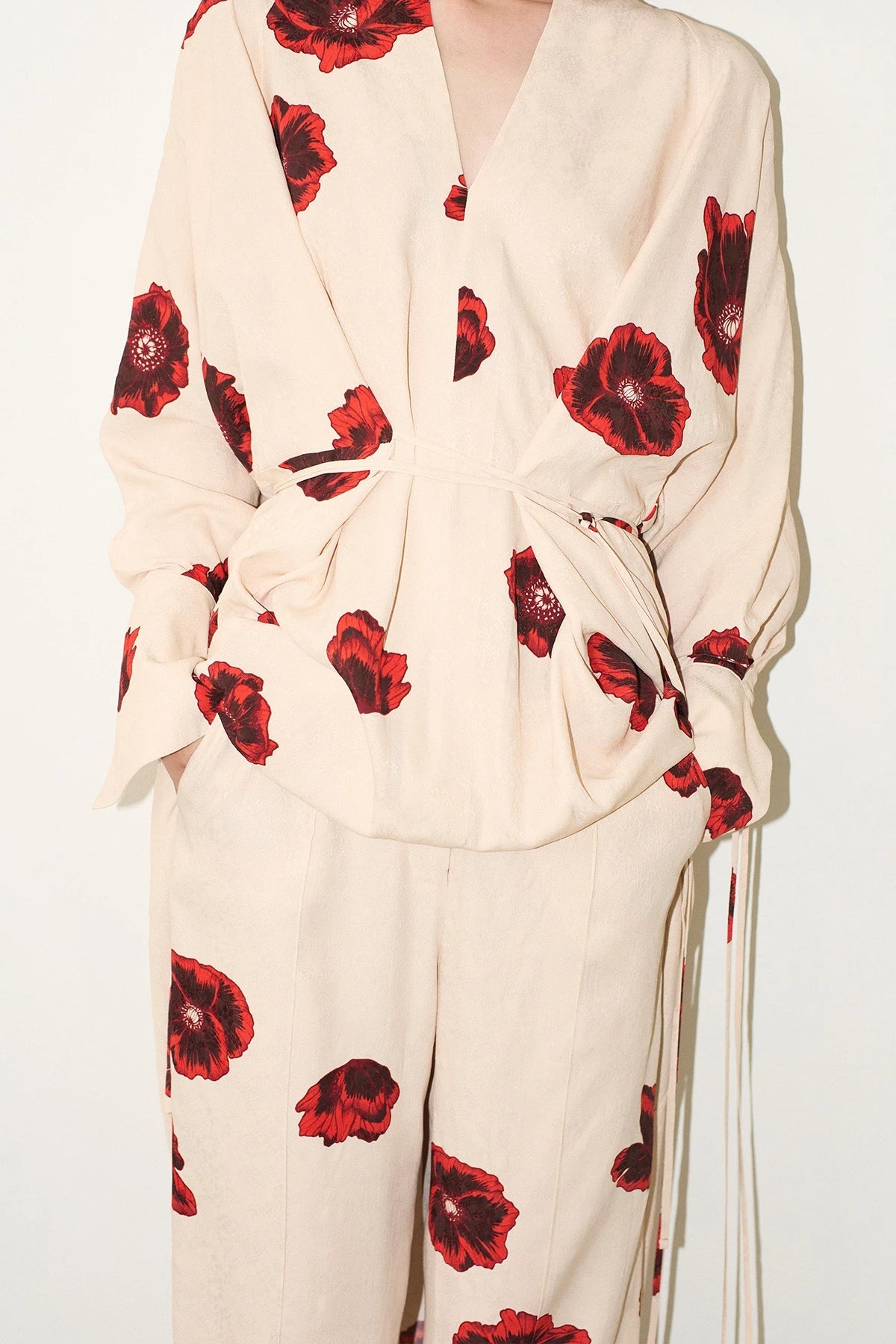 Vestido kimono con estampado Sahara
