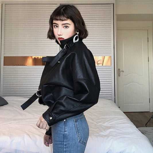 Batwing Sleeve Moto Jacket